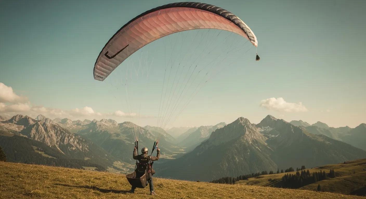 A detailed view of Flare Paragliding gear, highlighting its superior quality and thoughtful design